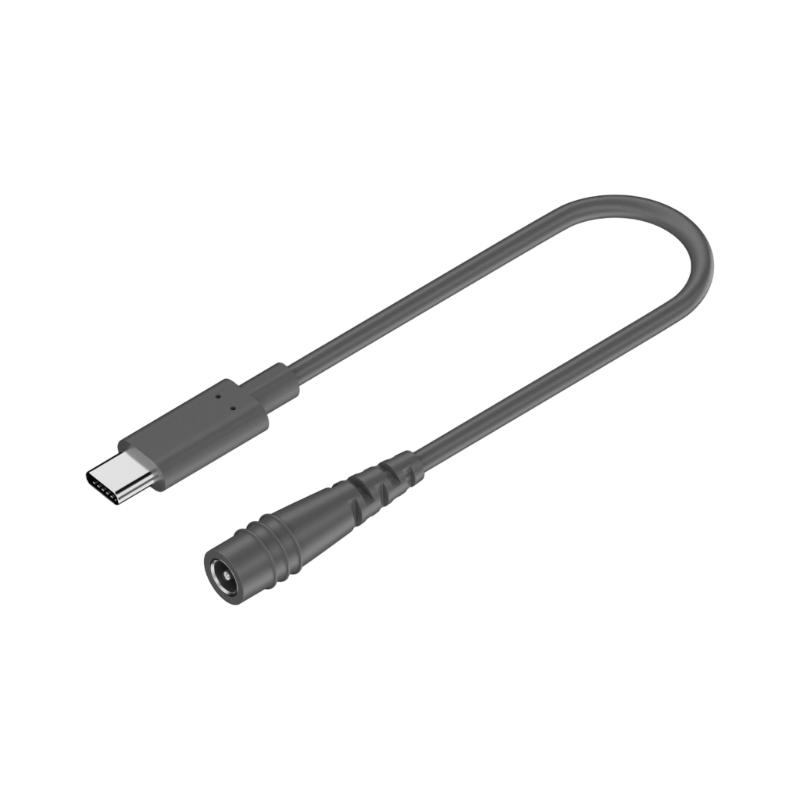 50cm-10m USB C Male To Mini DC5.5x2.1mm Female Waterproof Charging Cable for Outdoor Easy To Install Extension Cord