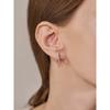 14K Cut Cubic One-Touch Earrings (Gold Filled) C24Egf160