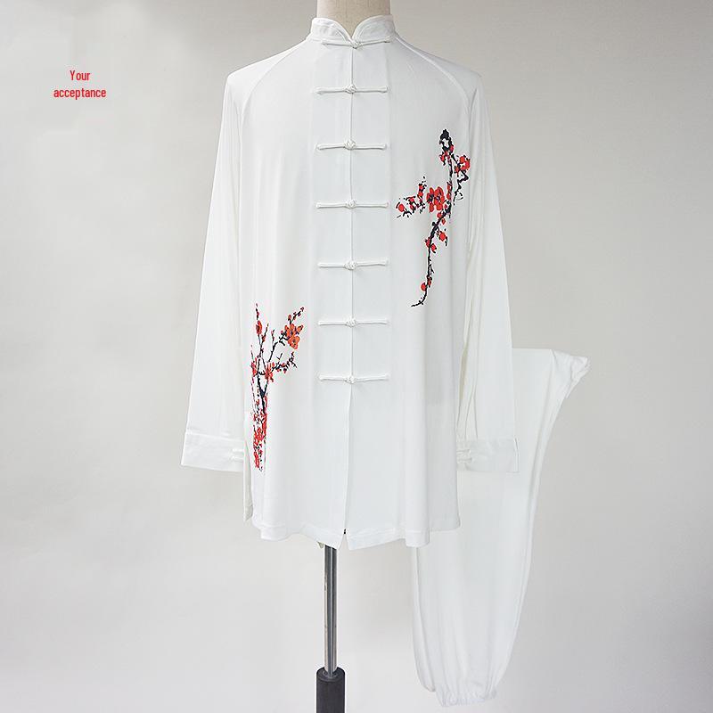 Royal Chen Silk Tai Chi Martial Arts Suit - Unisex Summer Performance & Morning Exercise Lantern Pants