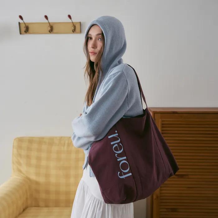 Bloom Slogan Eco Bag (Wine)