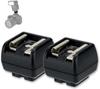 JJC Hot Shoe PC Port Sync Contact PC Type Sync Cord for Flash Connection Hot Shoe Adapter Compatible with Cameras and Other Cameras 2-Pack