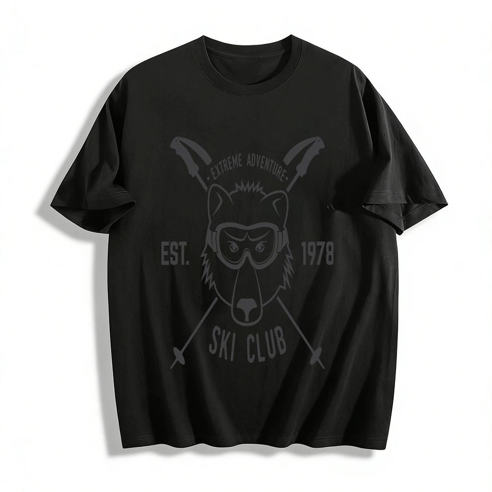 

Vintage 1978 Extreme Adventure Ski Club Polar Bear Print Outdoor Top Pure cotton T-shirt XXS