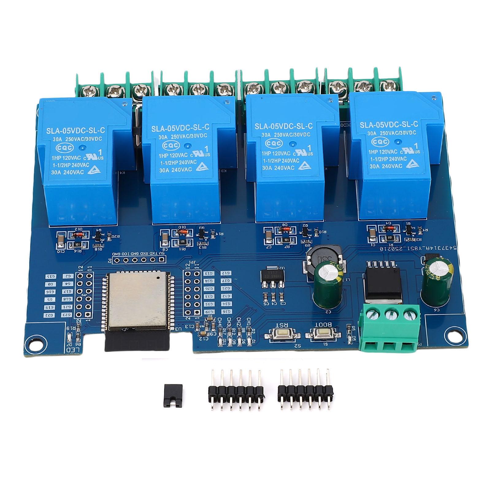 

Relay Module DC7285V 4 Channel for ESP32 WiFi Bluetooth Relay Module Development Board