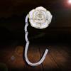 Exquisite Bag Holder for Table Portable Handbag Hooks Table Hook Holder Rose Pattern Purse Hanger Holder Decoration Purse Hanger