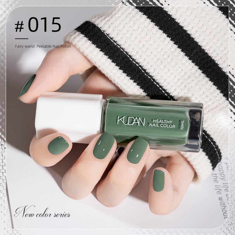 10ML Peel Off Water-Based Nail Polish – Quick Dry, No UV Lamp Needed, Breathable & Removable, Glossy Finish