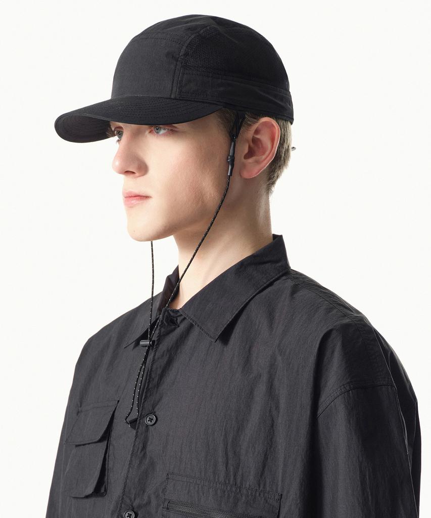 MUSINSA STANDARD [City Leisure] Mesh Long Desert Cap [Black]