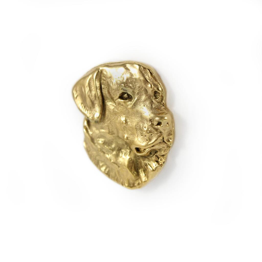 Labrador Retriever - broche de pino banhado a ouro, ornamento de cachorro elegante, pino único da marca Art-Dog