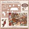 1 Set Peel And Stick DIY Craft Sticker Stress Relief Craft Toy  Miniature Scene Building Display