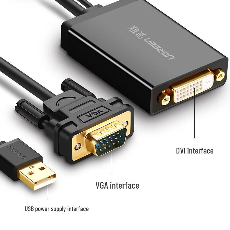 UGREEN VGA to DVI 24+1 Male to Female Converter Cable
