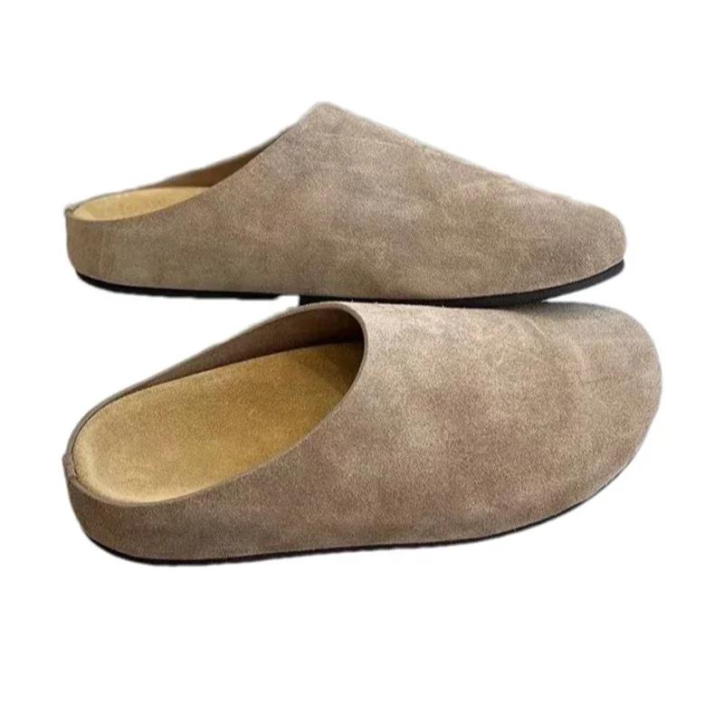 Mode Ballerinaskor Mules Skor Kvinnor Mocka Slingback Tofflor Mode Sandaler Nya Utomhus Strand Klänning Slides Vardagliga Mysiga Kvinnliga Zapatillas