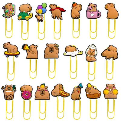 Capybara Cartoon Spinner Büroklammer Lesezeichen - Niedliche DIY Bürodekoration