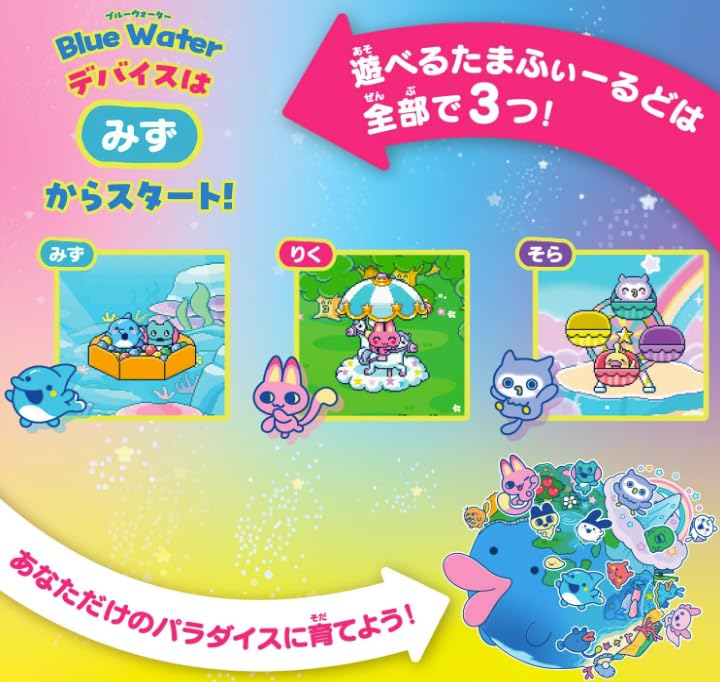 Tamagotchi Paradise Blue Water Japan Toy Award 2025 Digital Category Grand Prize (Blue Water) -
