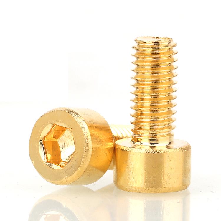 H59 Copper Hex Socket Brass Bolt with Cup Head (Sizes: M4, M5, M6, M8, M10, M12)
