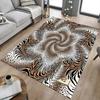 1PC Zebra Print Leopard Print Extra Large Non Slip Floor Carpet, Office, Family, Bedroom Large Area Rug Indoor Rugs, Vibrant Colors