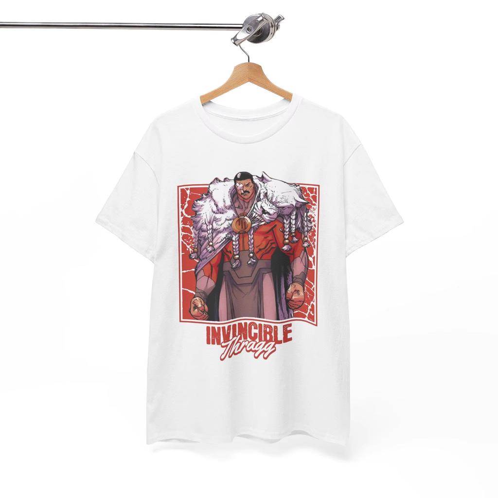 Grand Regent Thragg Grafik Baumwolle Unisex Shirt Sommer Vintage Y2k Herrenmode Oversize Rundhals T-Shirt