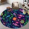 Baby Crawl Cartoon Carpet Modern Floor Mats Skull Mandala Children 'S Room Carpet Bedroom Home Living Room Round Carpet