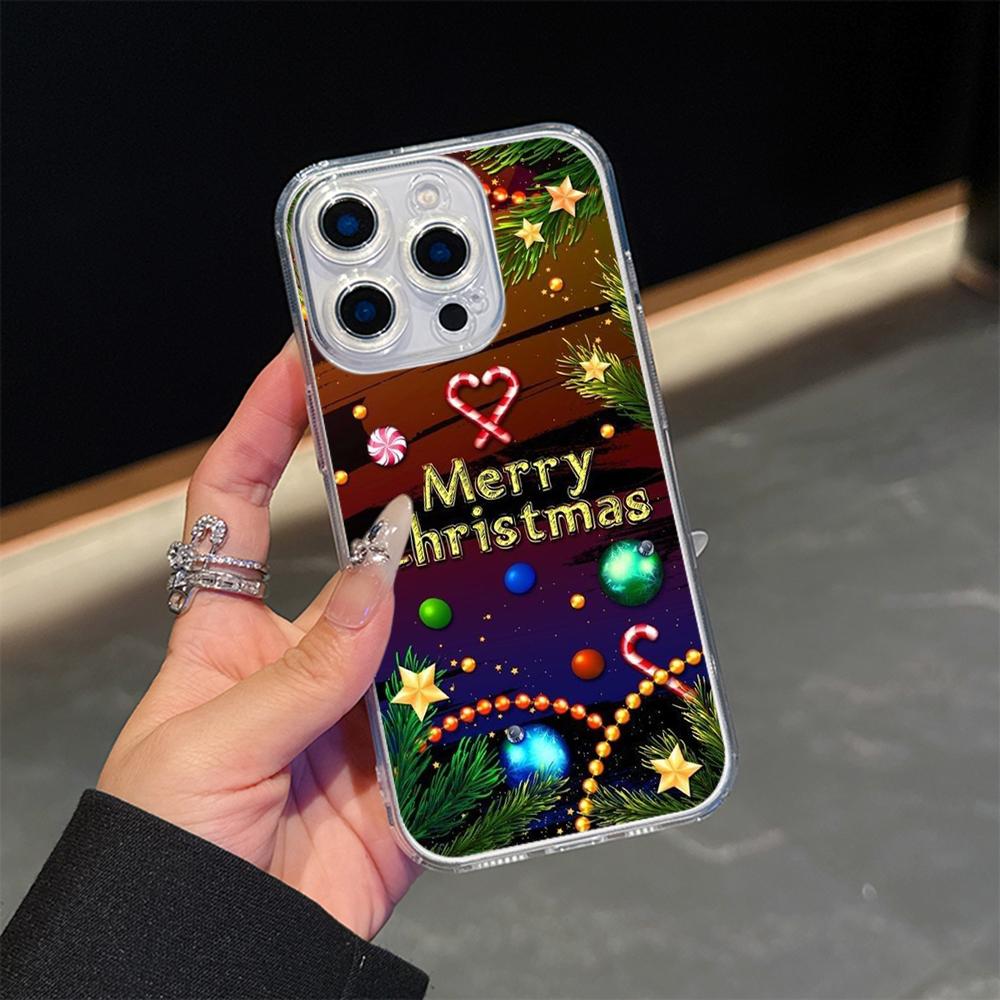 

Ae119 Merry Christmas Santa art design Magsafe Transparent Cases для Samsung S23 S24 Ultra S21 FE iPhone16 Pro Max Magnetic Wireless Charge Back Cover Samsung S24 Ultra 5G