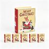 Christmas Cookie Boxes 5Pcs Small Treat Boxes Candy Goody Sweet Boxes for Christmas Favor Bag Filler Holiday Party Supplies
