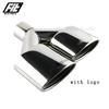 1 PCS Car Muffler Exhaust Tips Y type Oval dual exhaust tip for W204 C-class modifiy C63