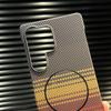 Luxury Matte Frameless Carbon Fibre Wireless Charging Magnetic For Magsafe Case For Samsung Galaxy S25 S24 S23 Plus Ultra Cover