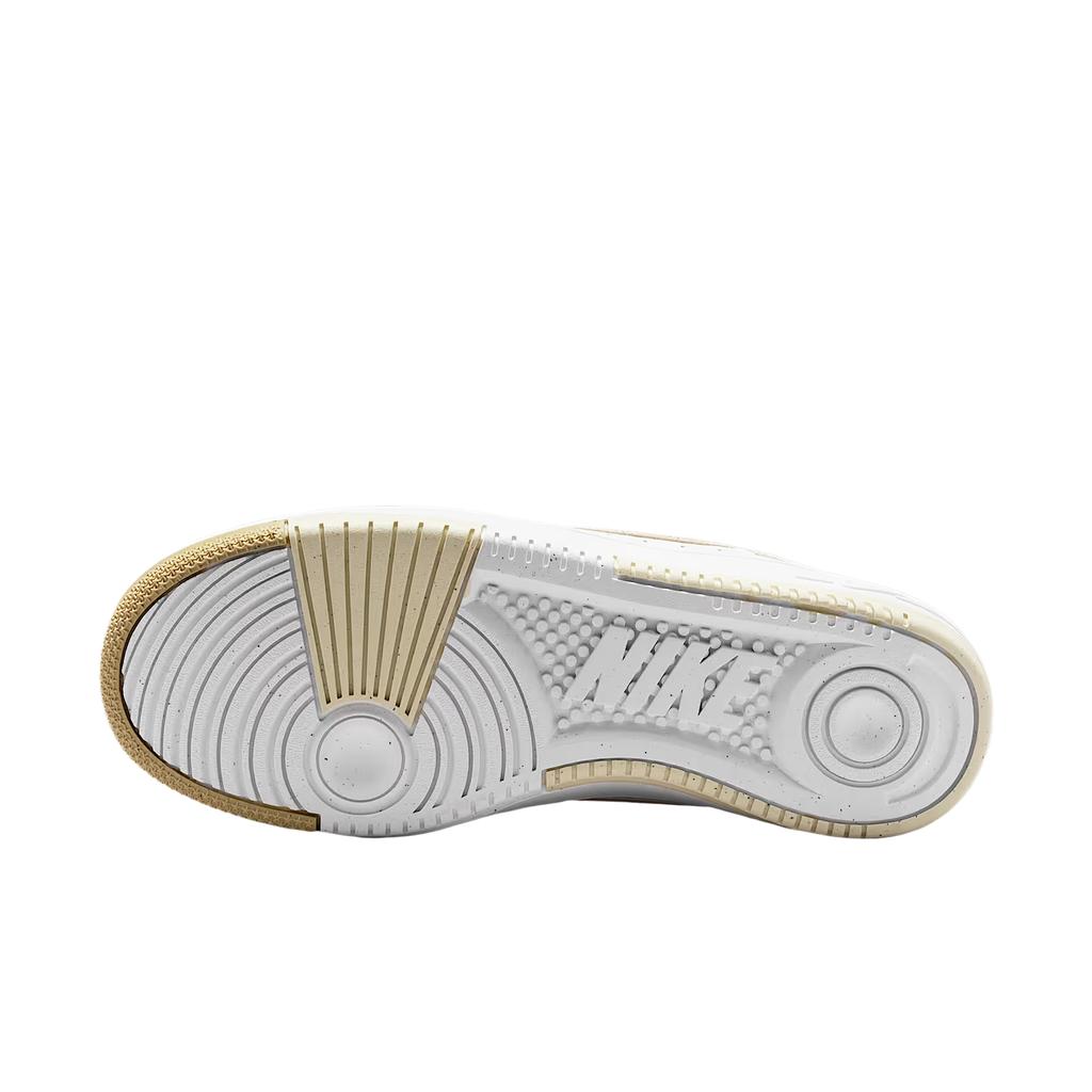 Nike Gamma Force Leather Synthetic Round Toe Comfortable Classic Thick Sole Height Increasing Low Top Retro Basketball Shoes Women Sneakers IB6171-100