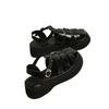 Roman Bag Head Sandals for Women To Wear In the Spring of 2024, the New British Style Casual Muffin Thick-soled Roman Pig Cage Shoes
