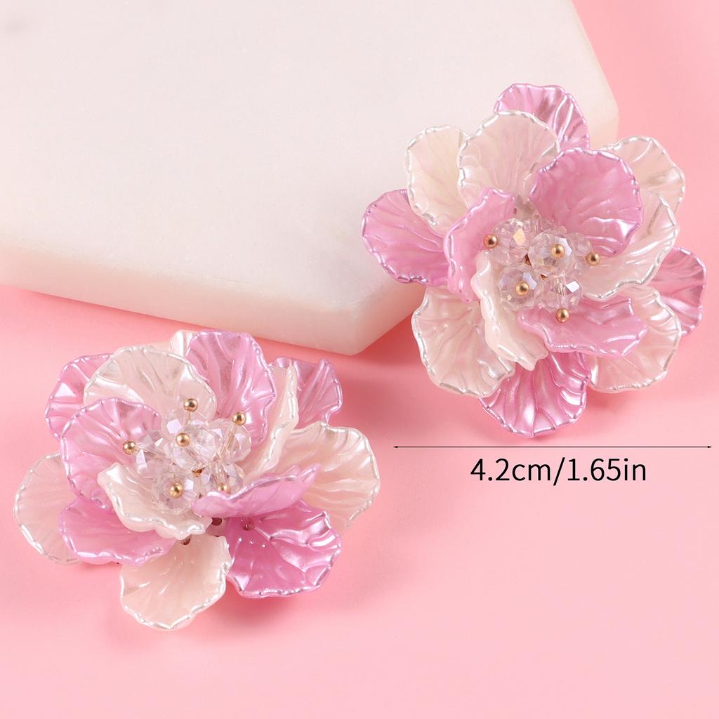 1/5Pcs ABS Pearl Camellias Flowers, for Dress Bags Shoes Brooch Bead Jewelry, and DIY Decorative Accessories