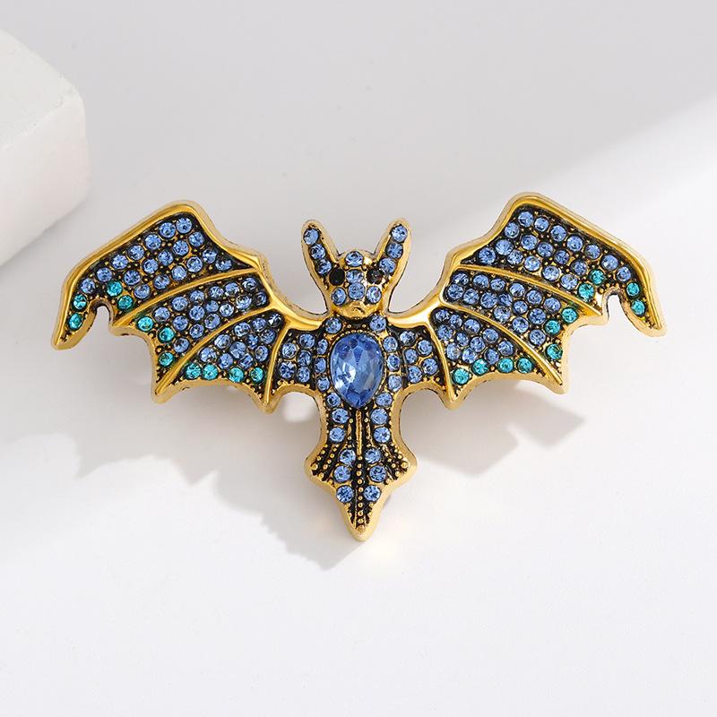 New Demon Bat Brooch Retro Men's and Women's Clothes and Accessories Environmentally Friendly Corsage Silk Scarf Buckle Clothing Shoe Buckle