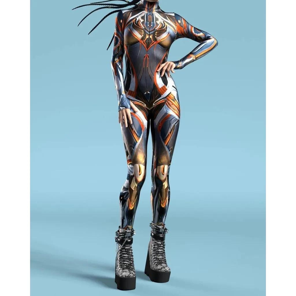 Costumi da Palco Stampa Digitale 3D per Adulti Evento di Halloween Carnevale Festa a Tema Costume Cosplay Gioco di Ruolo Tuta