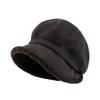 Big Head and Face Showing Small Hat for Women In Autumn and Winter Fisherman's Hat Versatile Thickened Warm Ear Protection New Style Pile Beret