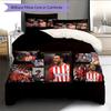 Madrid team Pattern Bedding Home Decoration Birthday Gift (1 * duvet cover + 2 * pillowcase, without core)