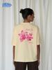 Lovely Moth Orchid Printed T-shirt 100% Cotton T-shirt Women's Clothing Summer Fashion Lovely Casual Comfy Short Sleeve Top Y2K