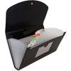 13 Pocket Expanding File Organizer with Elastic Closure Business Card Holder Receipts Documents Financial Records Storage