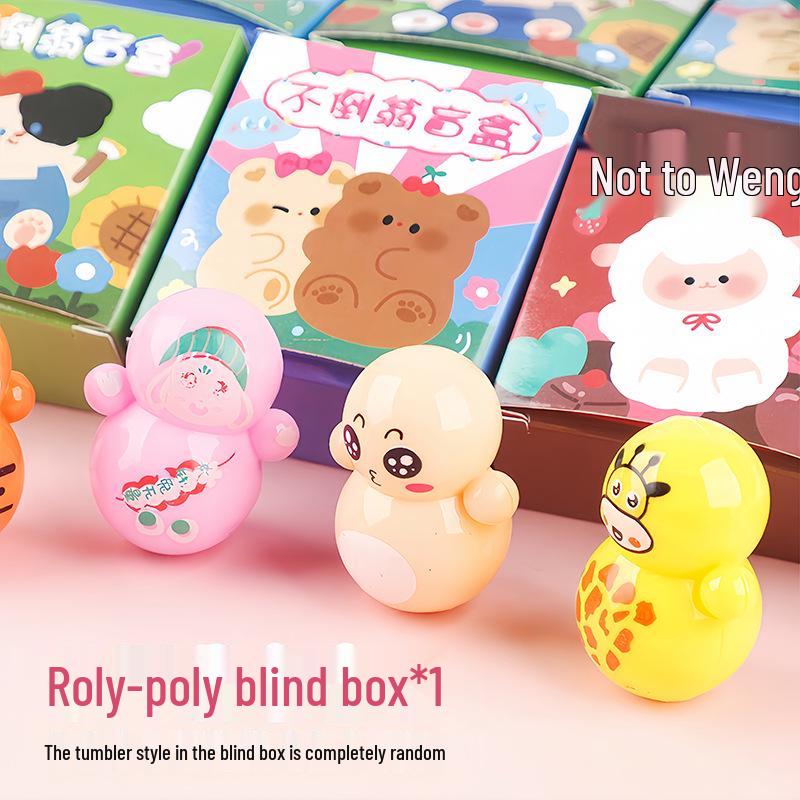 Cartoon Style Tumbler Toy - Kindergarten Gift, Back-to-School Prize