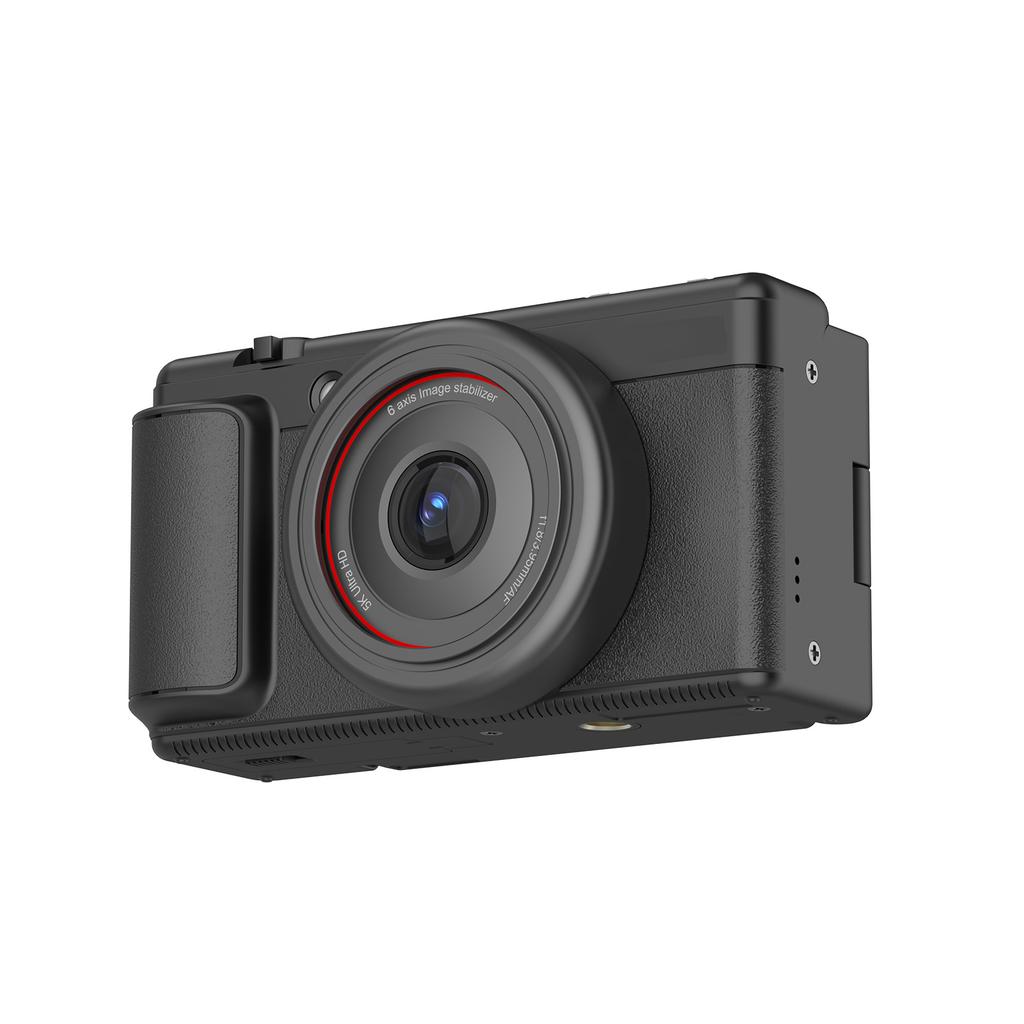 5K Digital Camera 80MP Auto Focus Stabilization 180 Degree Flip Screen Portable Camera 16x Zoom Vlog Travel Camera for