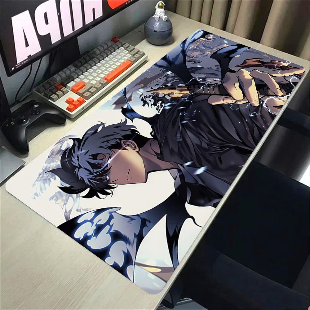 Solo Leveling Anime Podložka pod myš HD Tisk Počítačoví Hráči Zamykací Okraj Guma Protiskluzová Podložka pod myš XXL xcm Klávesnice PC Podložka na stůl