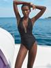 1011 new European and American one-piece swimsuit slim European and American women's conservative swimsuit
