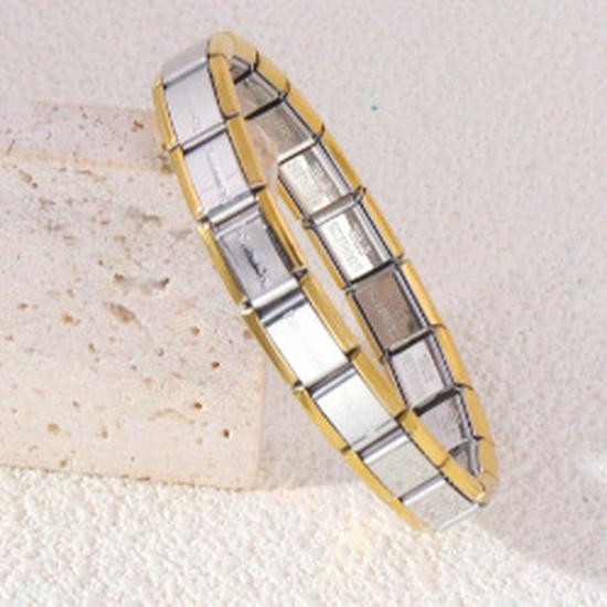 Beliebtes modulares Titanstahlarmband - Stilvolles DIY-Accessoire für Jugendpartys