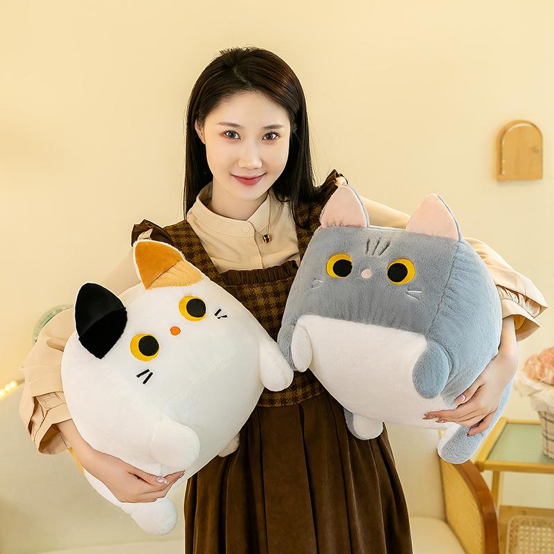 Explosive Square Cat Doll Plush Toy Cartoon Cat 8 Inch Scratching Machine Rag Doll Kitten Doll