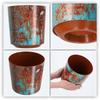 KADAX Flowerpot Cover for Flowerpot Rusty Flowers 19x20cm