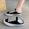 Fashion Women Flats Mules Shoes Casual Sport Sandals Summer Slippers New 2025 Trend Slingback Sneakers Woman Walking Lace Up Flip Flops
