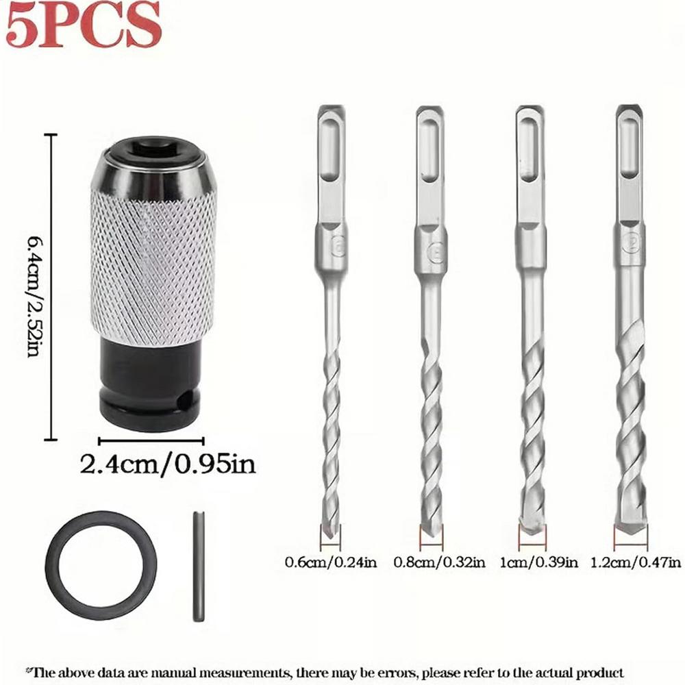 Drill Bit Adapter Heavy Duty Quick Release Portable Electric Wrench Drill Bit Conversion Adapter for Electricians Plumbers Home