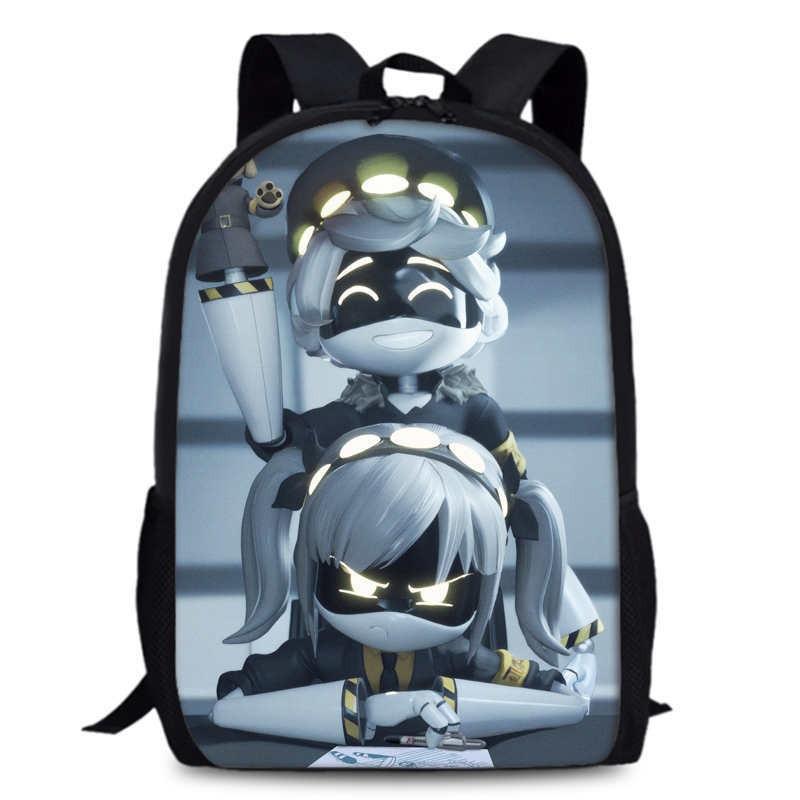 15 Inch Anime-Inspired Drone Themed Backpack Students - Large Capacity Oxford Fabric Unisex School Bag