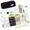 Multifunctional Zipper Pencil Box 3 Layer Stationery Organizer  School Supplies