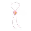Ingemark Romantic Colorful Petal Flower Pendant Choker Necklace for Women New Trend Boho Adjustable Chain Wedding Jewelry Gift
