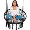 Boho Hanging Garden Swing Chair, Black