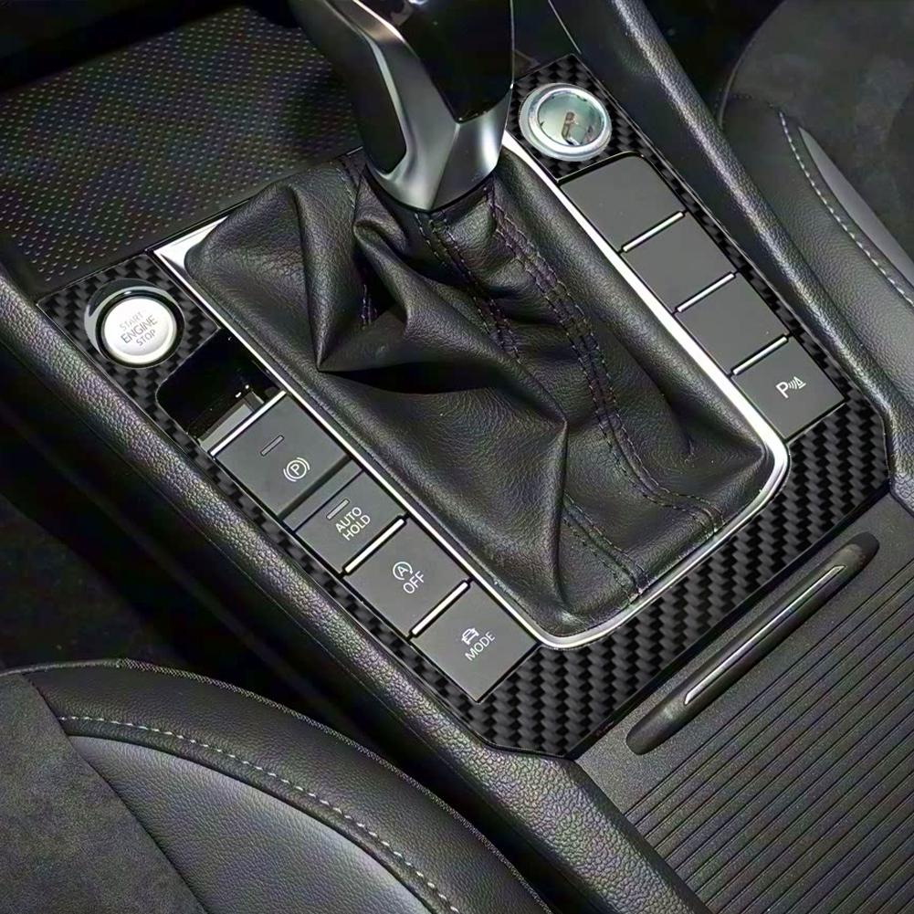 Carbon Fiber Car Interior Transmission Shift Box Panel Trim Sticker For VW Jetta MK7 2019-2025 Car Styling Accessories