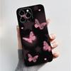 Per Custodia Doogee Note 58 Pro Lusso Moda Pattern Farfalle Fiori Nero Morbido TPU Silicone Cover Posteriore Telefono Cassa Antiurto