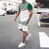 Men's suit,3D Printing, O-neck ,Short Sleeve shorts,Casual,Lightweight Top,sport Wear ,casual ,Large Size,Fashion