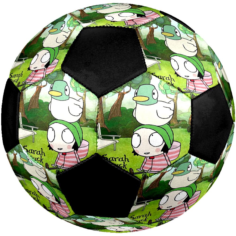 Sarah & Duck Theme Size 5 Soccer Ball, Suitable for Both Indoor and Outdoor Matches, a Gift Suitable for Everyone.